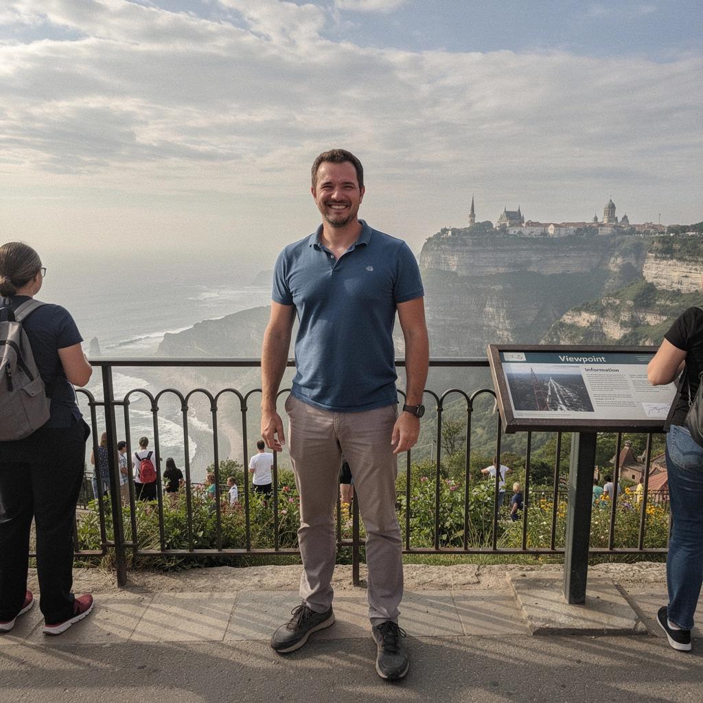 Turysta fotografujący dziką przyrodę w zachwycającym krajobrazie USA